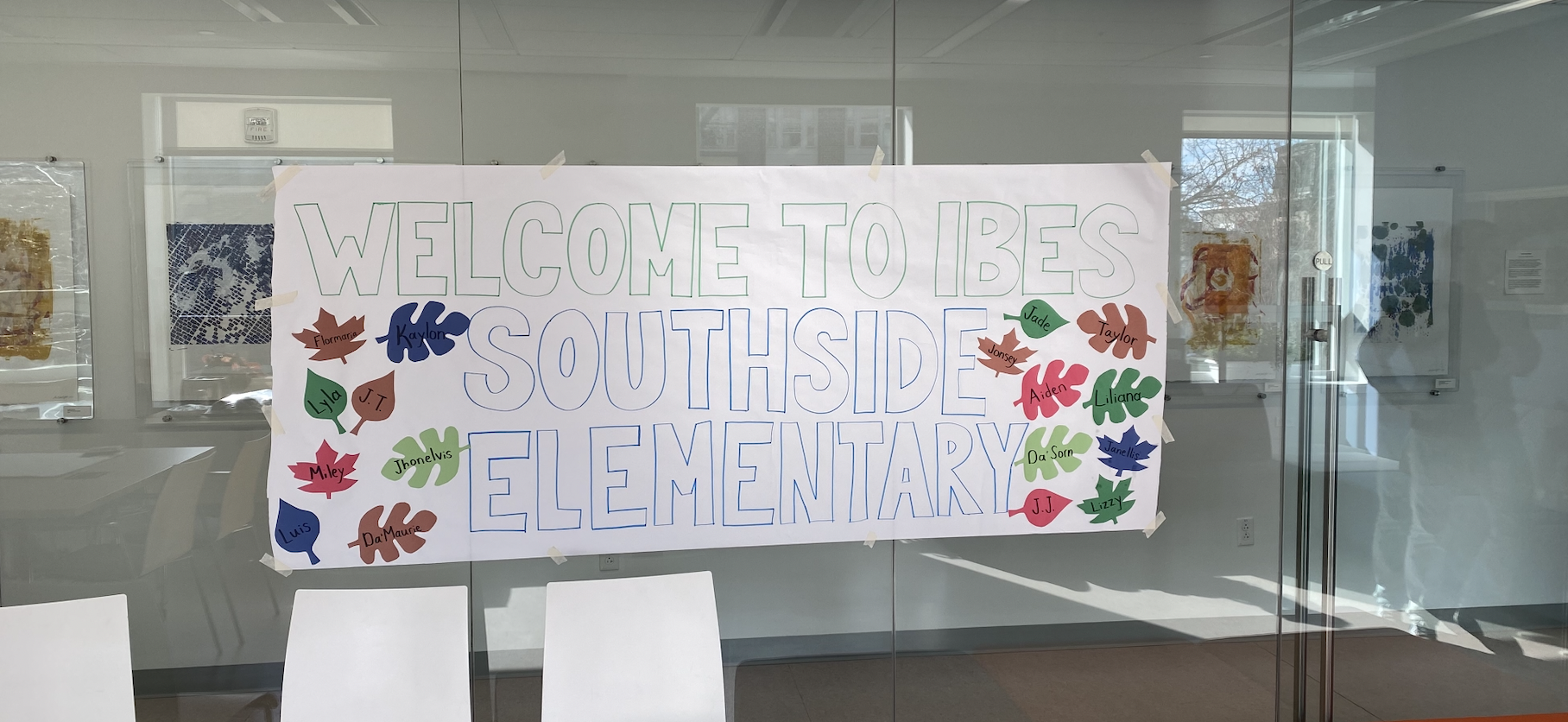 Banner that reads "Welcome to IBES SouthSide Elementary"