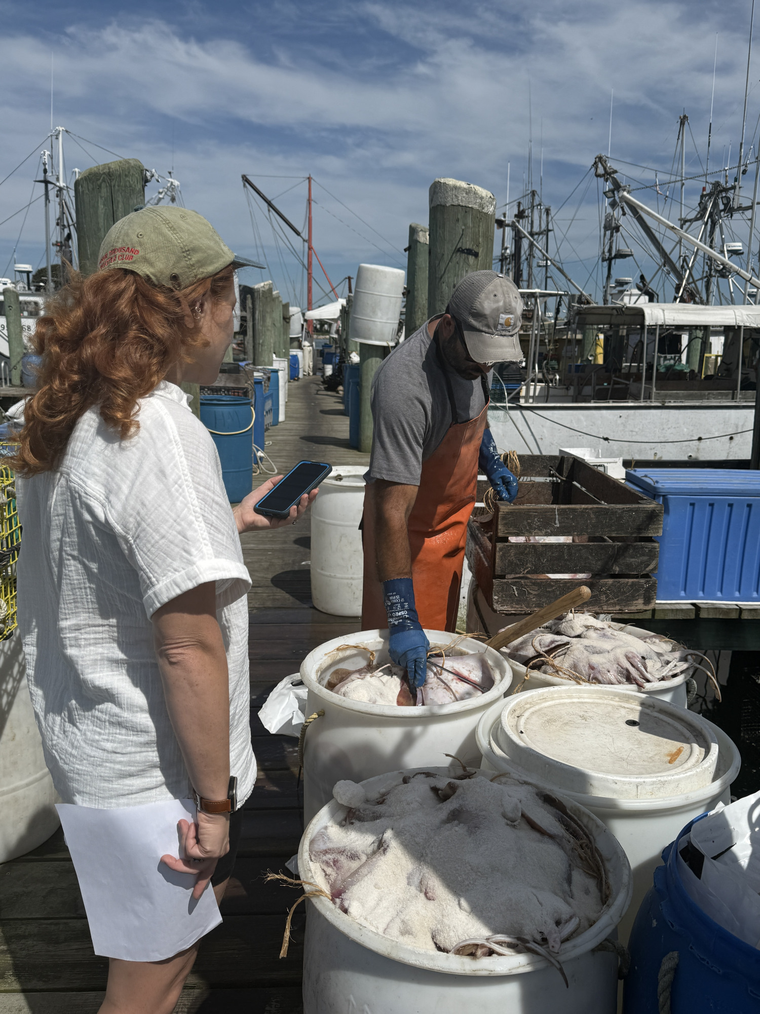 Alexie interviews a fisherman