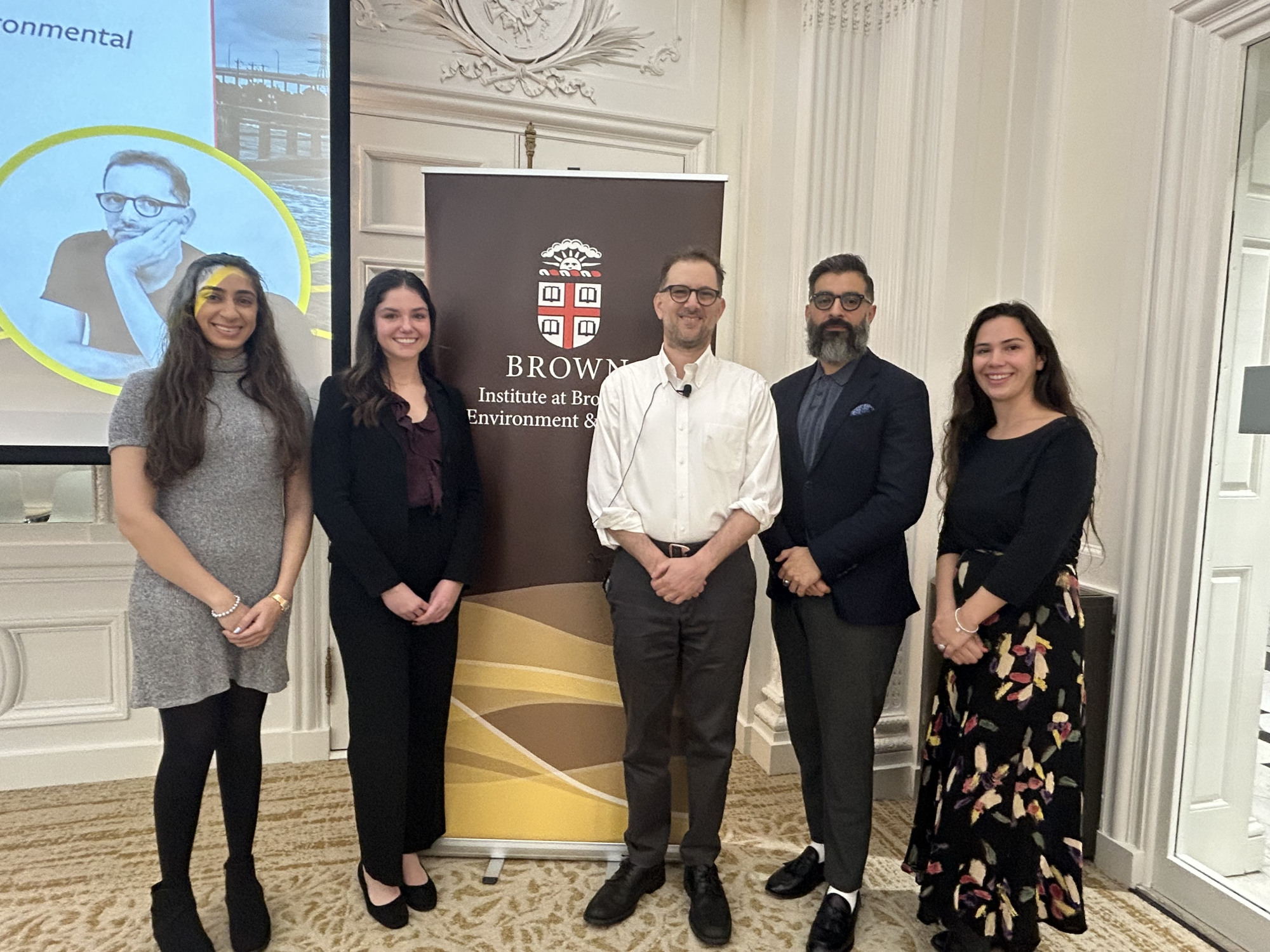 Sobel and graduate student organizers