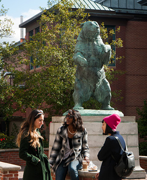 Location tip for families: Look for the bronze Bruno statue on the Main Green and walk down the adjacent stairs.