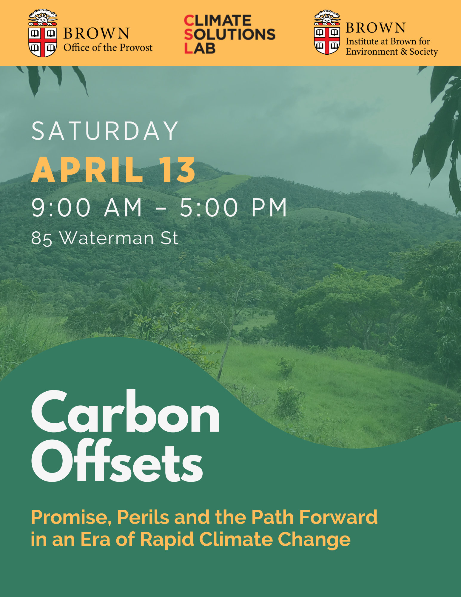 Carbon Offsets Event graphic