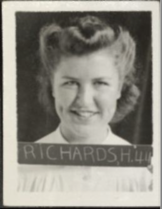 Hope Richards Brothers' 1944 yearbook photo 