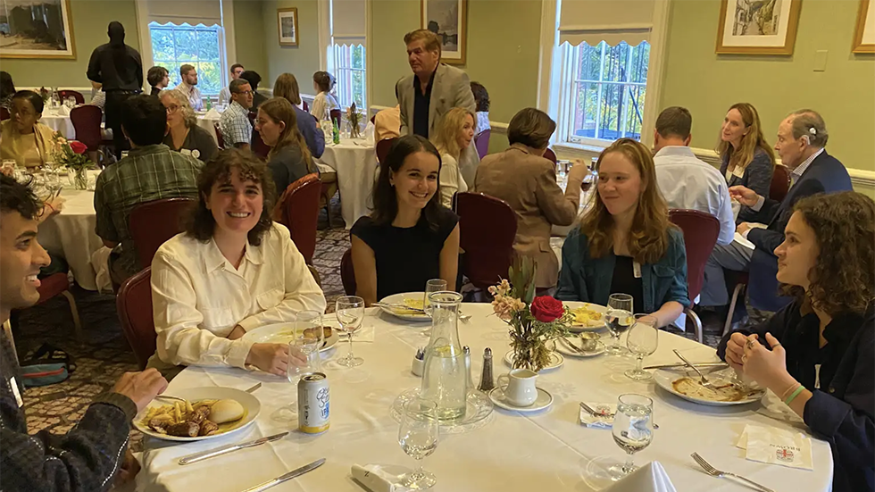 The celebration culminated in an intimate dinner at the Brown Faculty Club, where participants shared stories of breakthrough moments, lasting friendships, and the profound ways their Voss experience shaped their paths forward