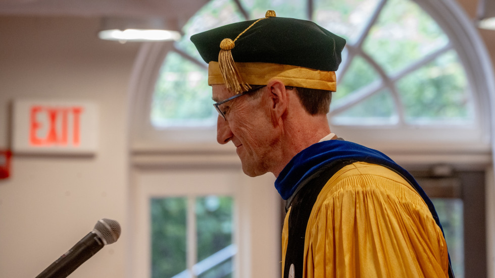 Timmons Roberts in regalia