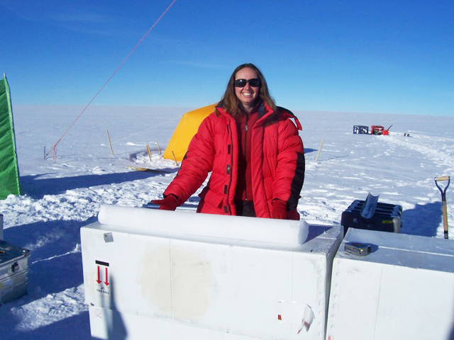 Meredith Hastings and ice core