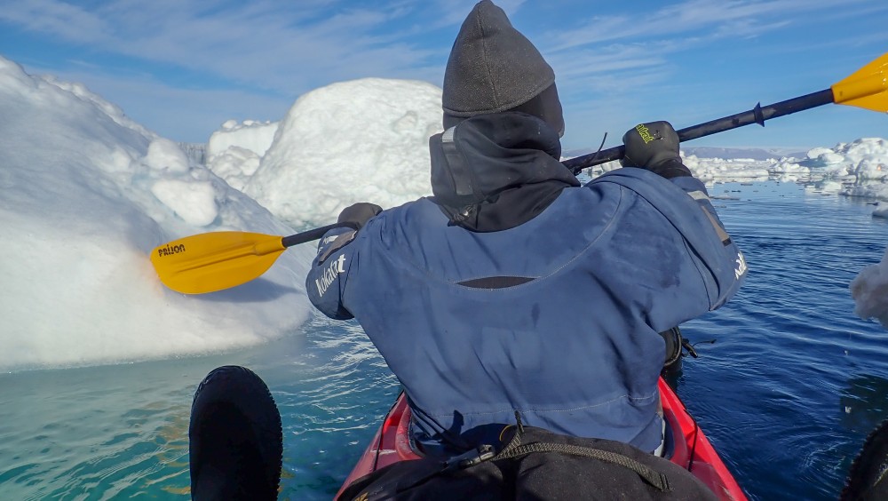 Team kayaking